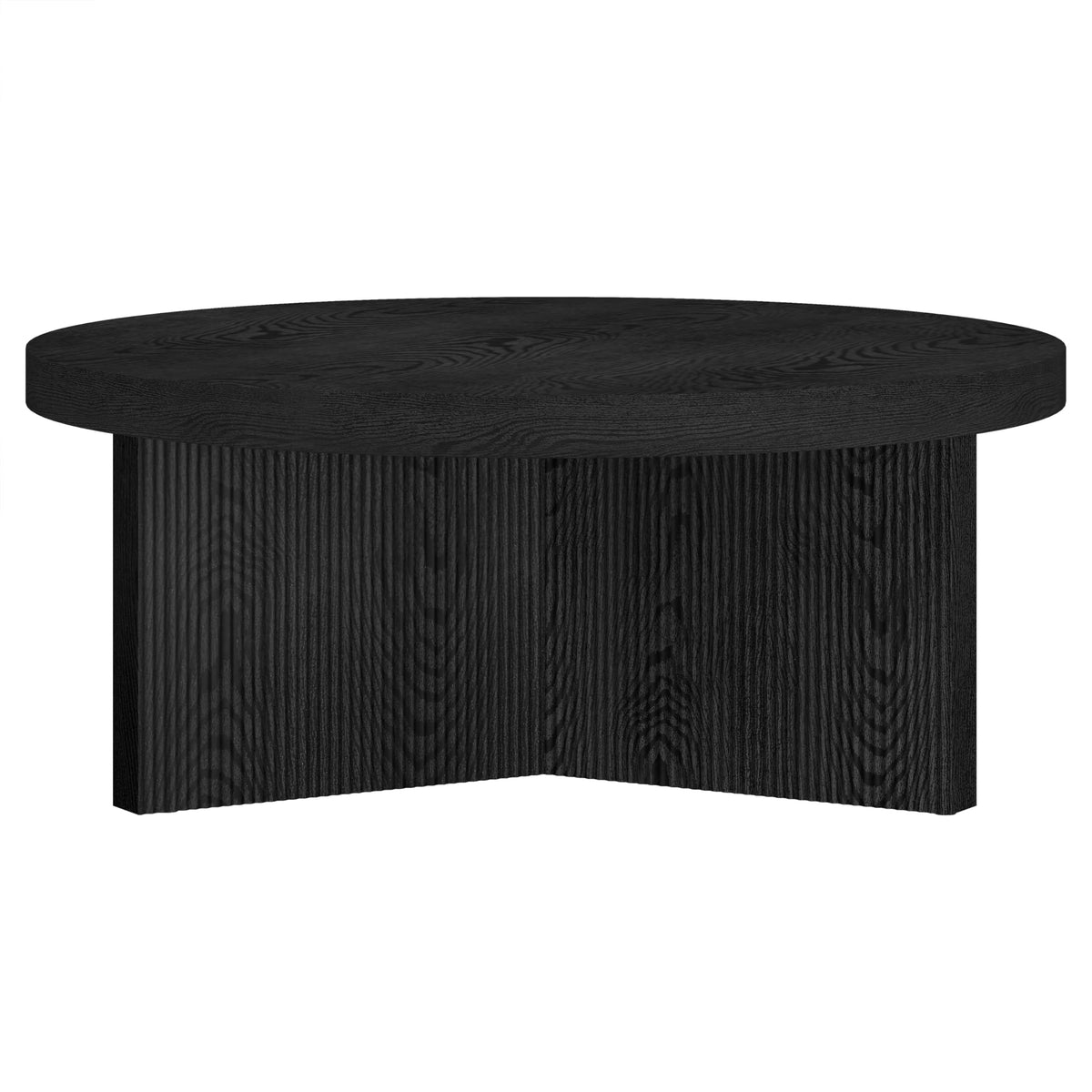 36" Scandinavian Fluted Coffee Table J1293
