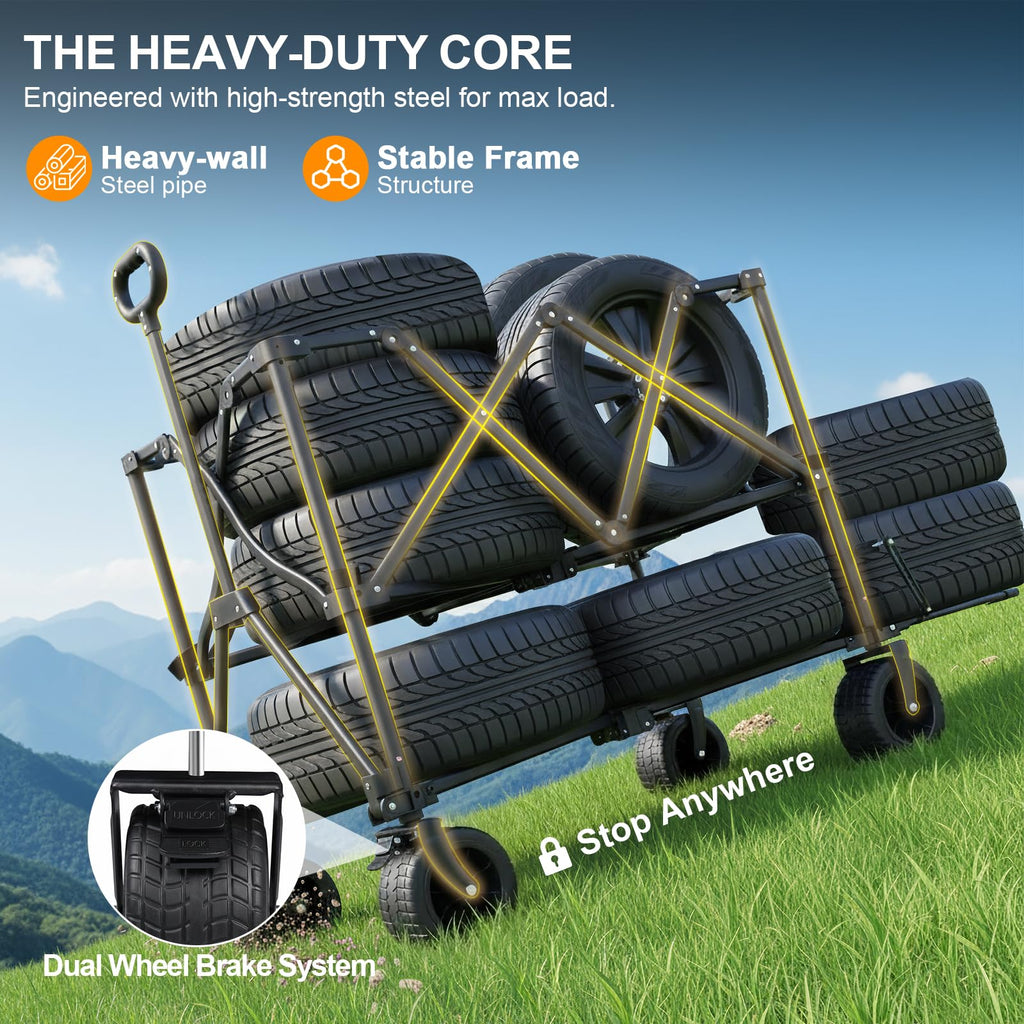 Heavy Duty Collapsible Double Decker Wagon N563
