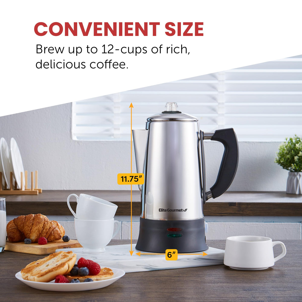 12-Cup Electric Coffee Percolator X9726