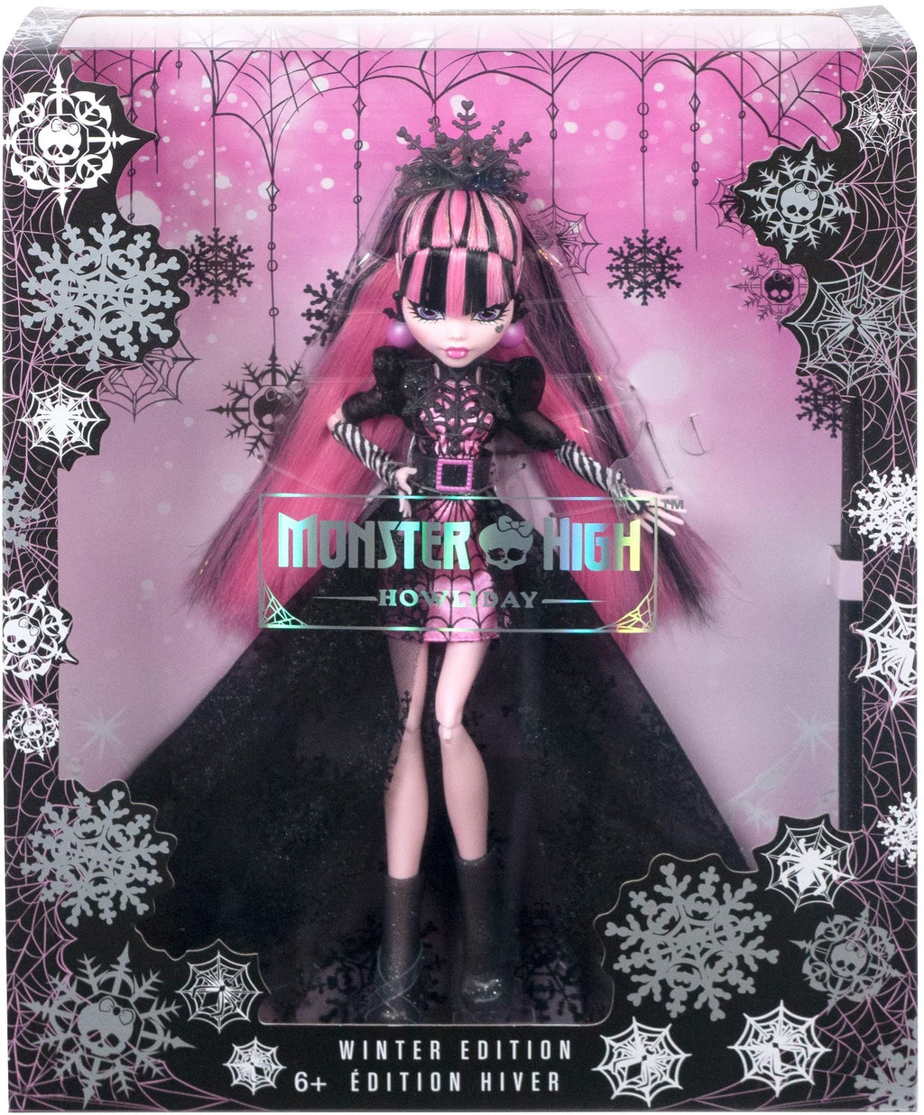 Pink and Black Gown Doll A51199
