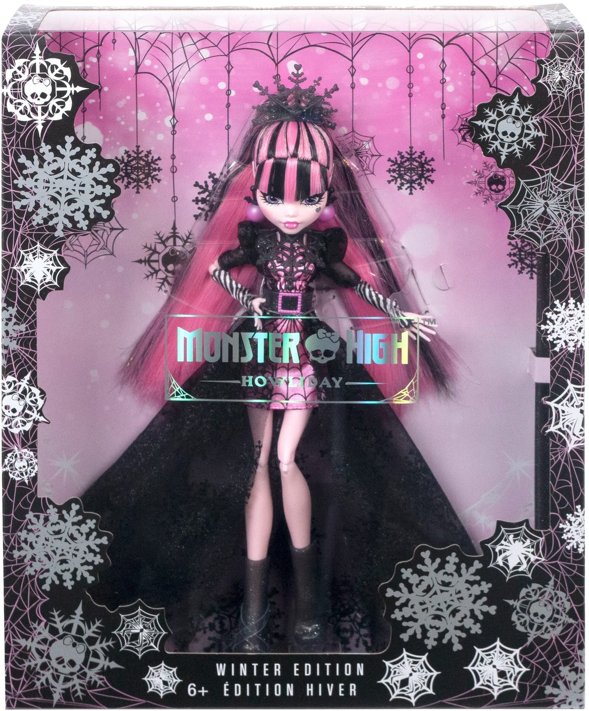 Pink and Black Gown Doll A51199