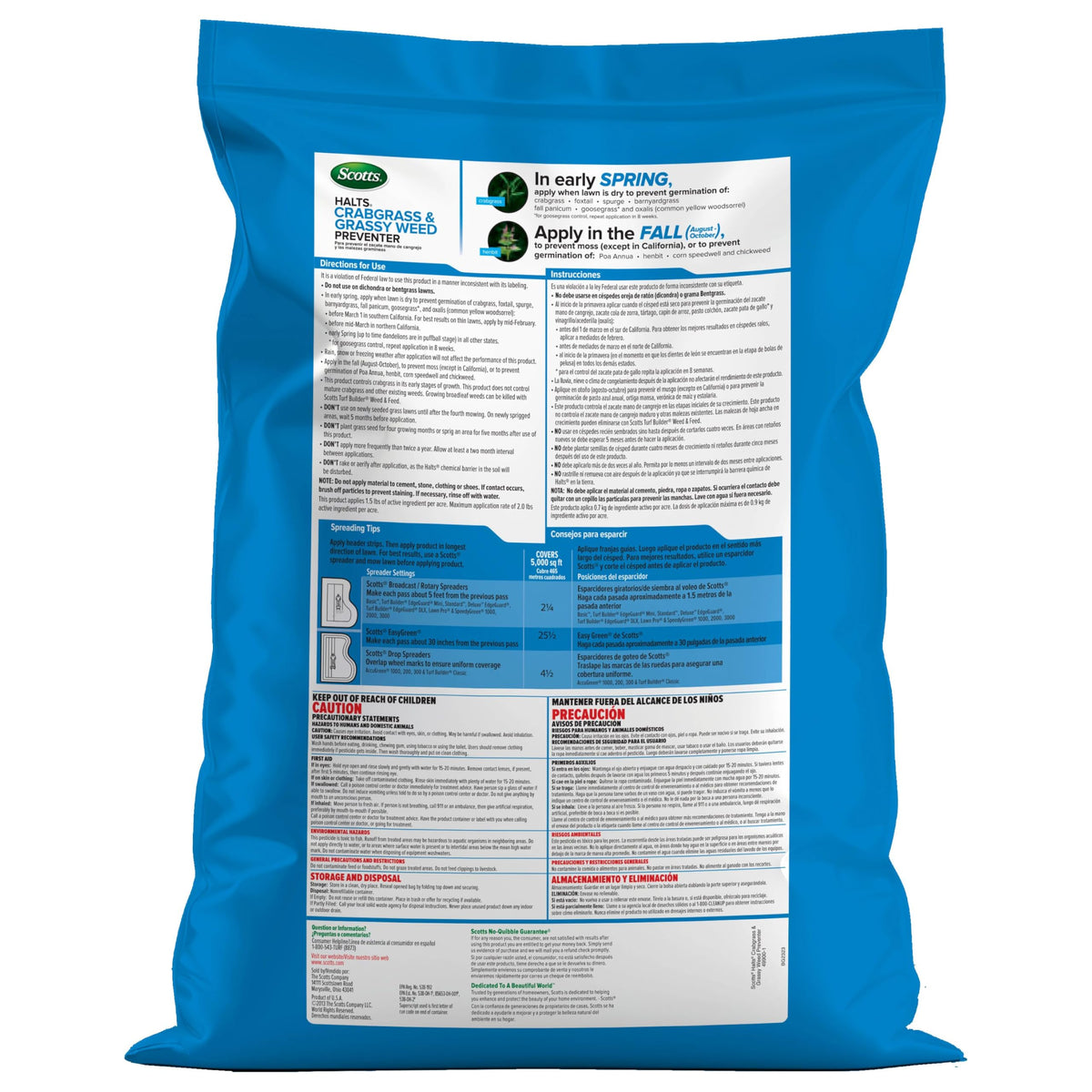 Crabgrass & Grassy Weed Preventer 10.06 lbs U393