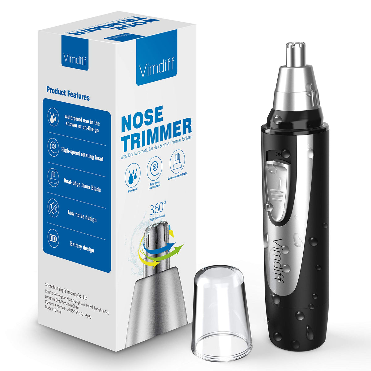 USB Rechargeable Waterproof Facial Hair Remover C620