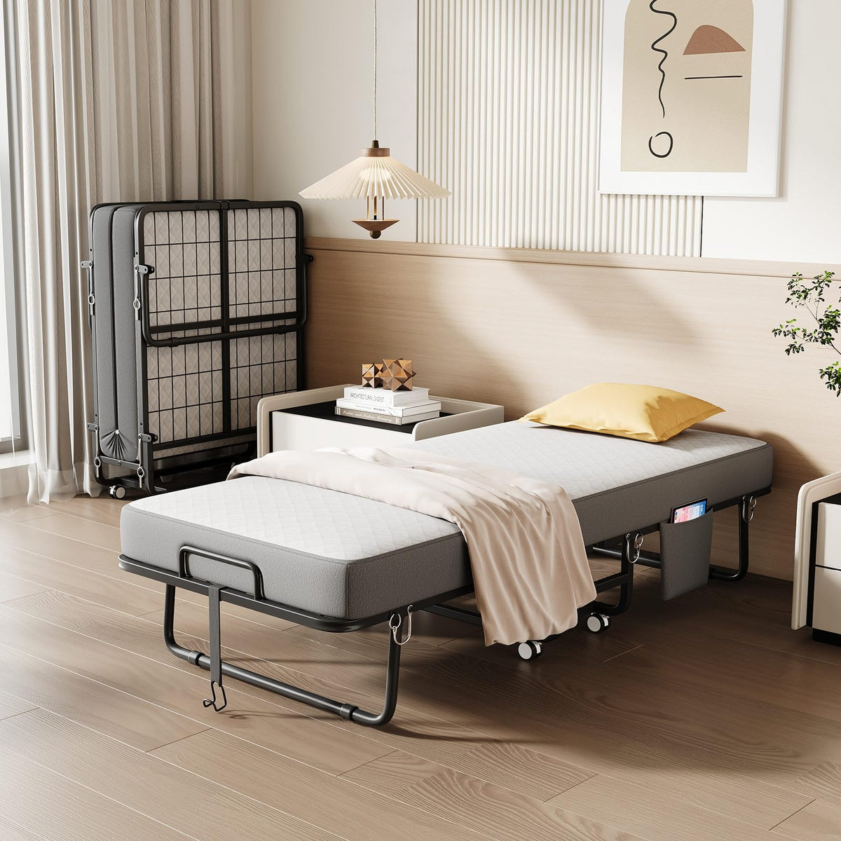 Folding Bed with Memory Foam Mattress K8088