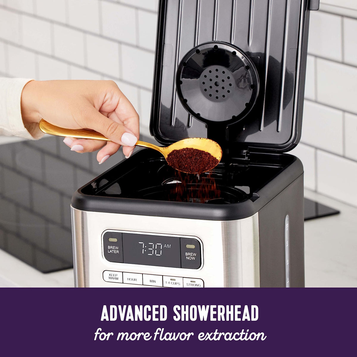 14 Cup Programmable Coffee Maker Stainless Steel T319424