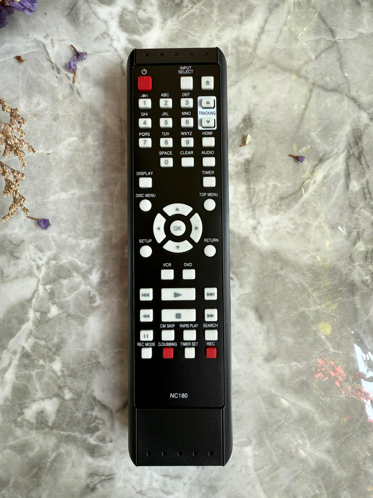 Replacement Remote Control for VCR/DVD Player Combo Recorder A26772