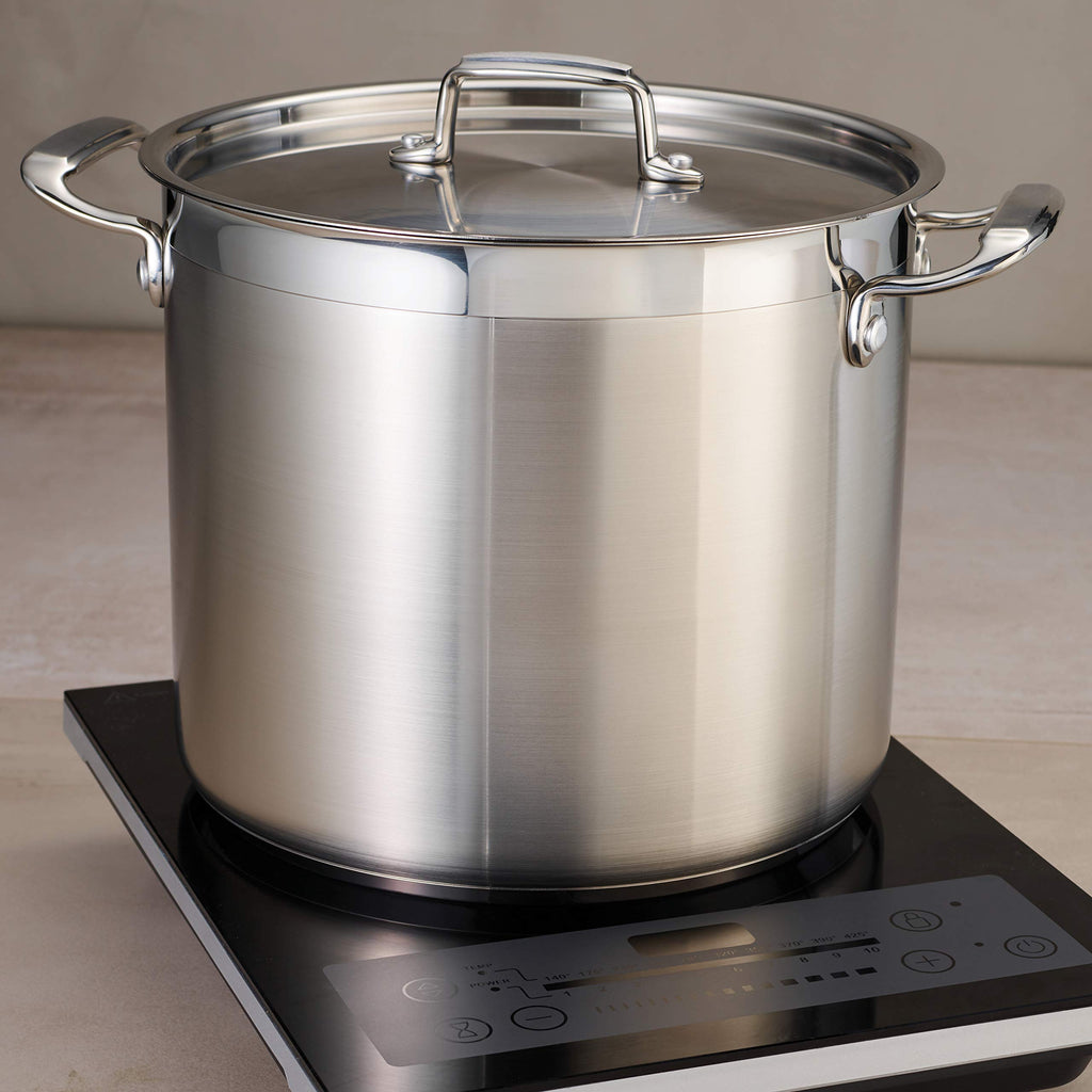 Stainless Steel 12-Quart Stock Pot with Lid N51796