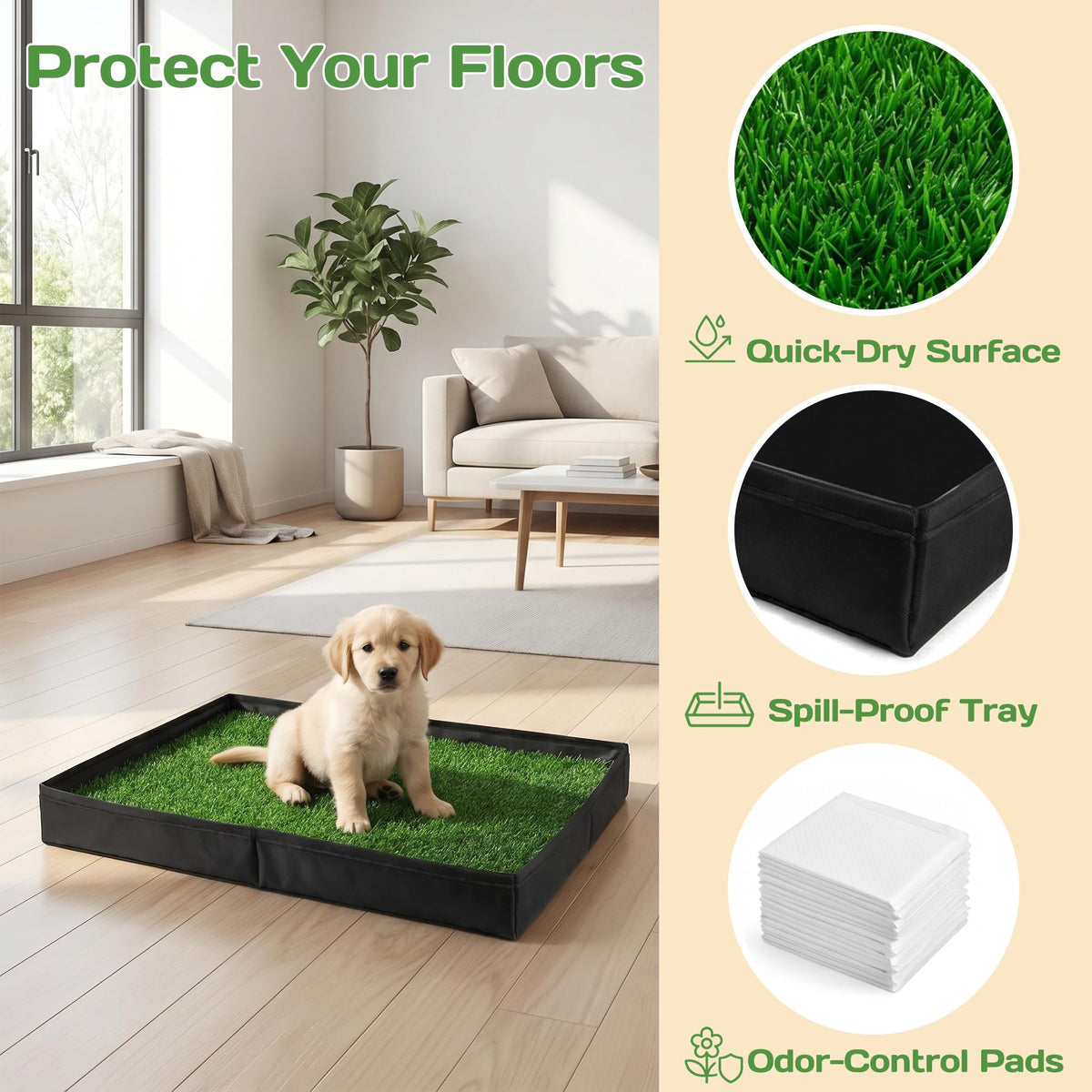 Dog Grass Pad with Tray O5710