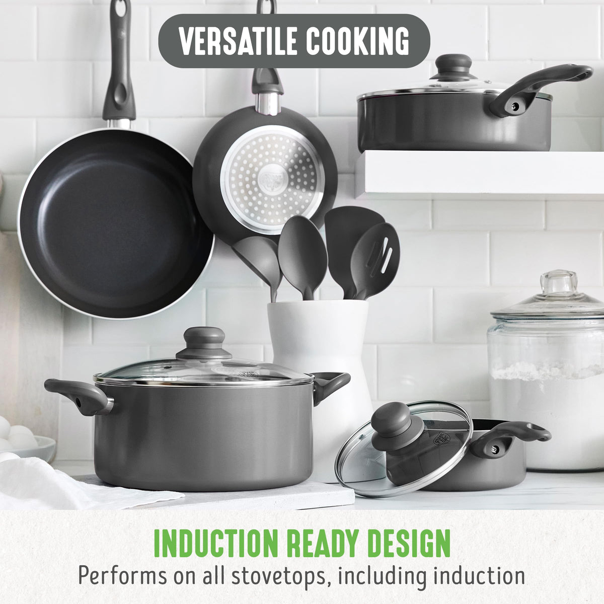 12 Piece Ceramic Nonstick Cookware Set O567