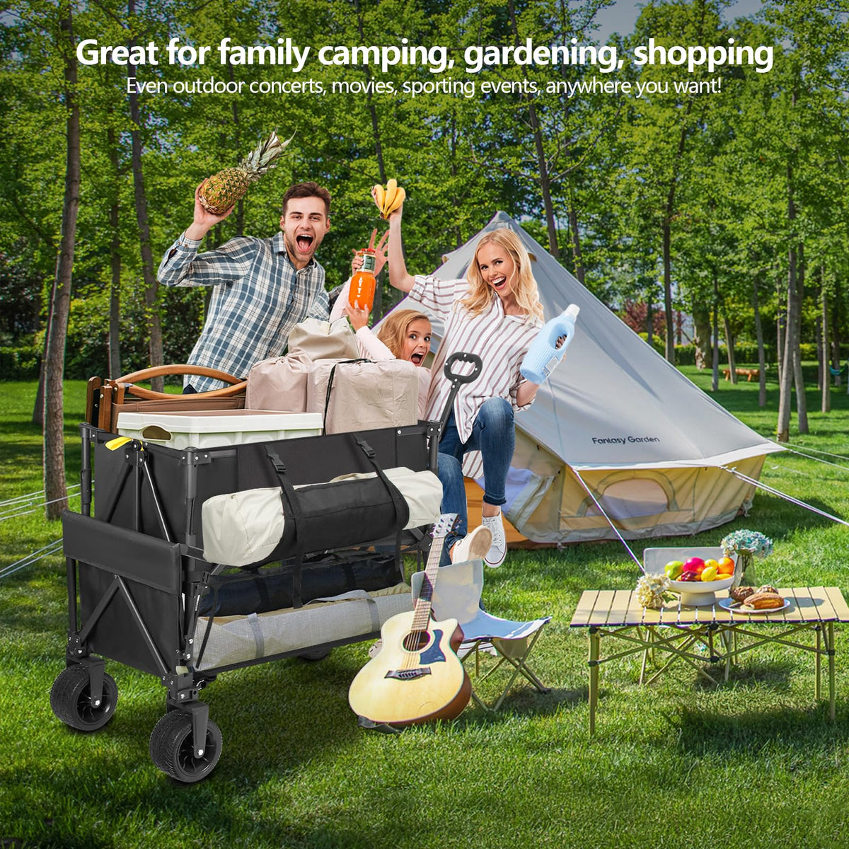 Heavy Duty Collapsible Double Decker Wagon N563