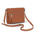 Anti Theft Genuine Leather Crossbody Bag with Wallet T5007