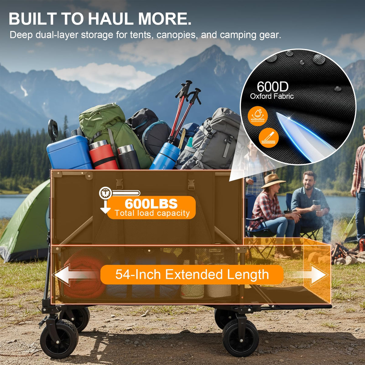Heavy Duty Collapsible Double Decker Wagon N563