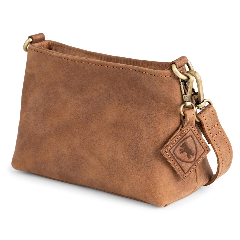Full Grain Leather Crossbody Purse H975
