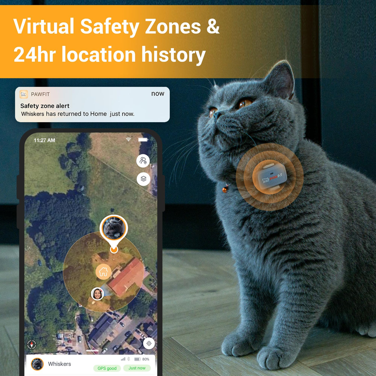 4G GPS Cat Tracker, Ultra-Light, Onyx Black Z512