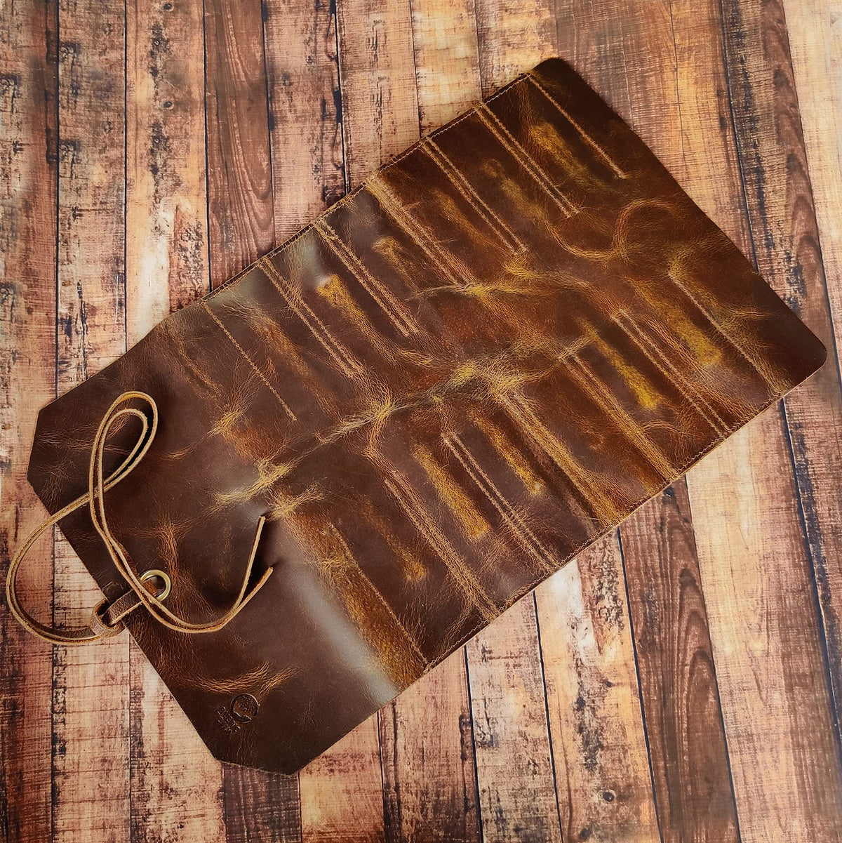 Leather Tool Roll Up Pouch V29864