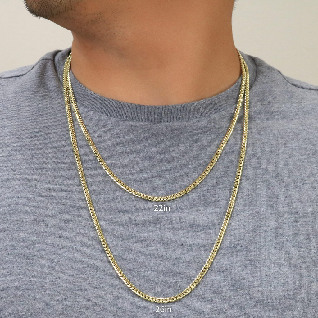 18k Yellow Gold Cuban Link Chain Necklace Y464934
